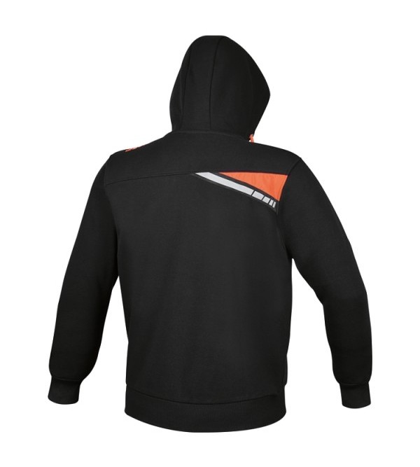 FELPA ZIP LUNGA C/ CAPPUCCIO