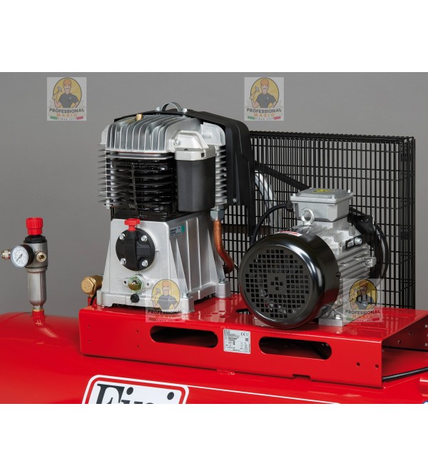 Compressore a cinghia bistadio 270 Litri - 4 Hp Trifase Fini BK114270-5.5