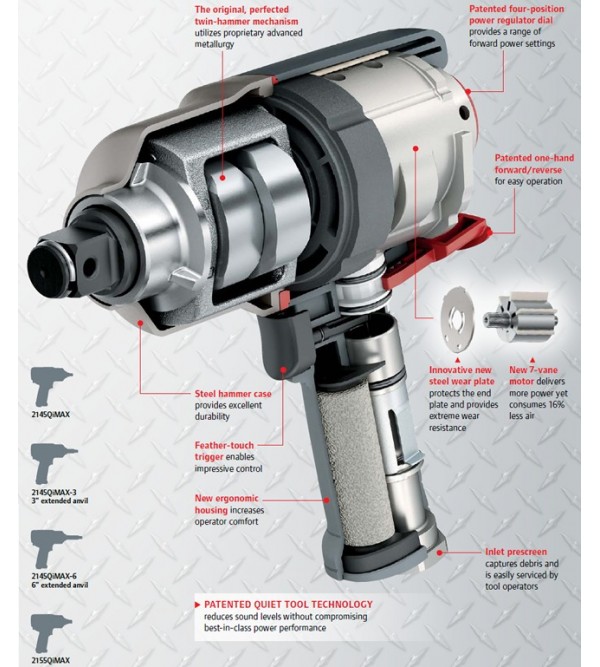 Ingersoll Rand 3/4" Dr 1830Nm Air Impact Wrench